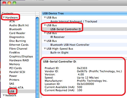 usb to rs232 adapter driver for mac